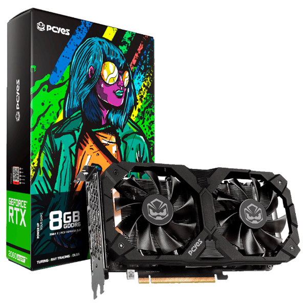 Imagem de PLACA DE VIDEO PCYES GEFORCE RTX 2060 SUPER 8GB GDDR6 256BITS PVR20608TIGR6DF4
