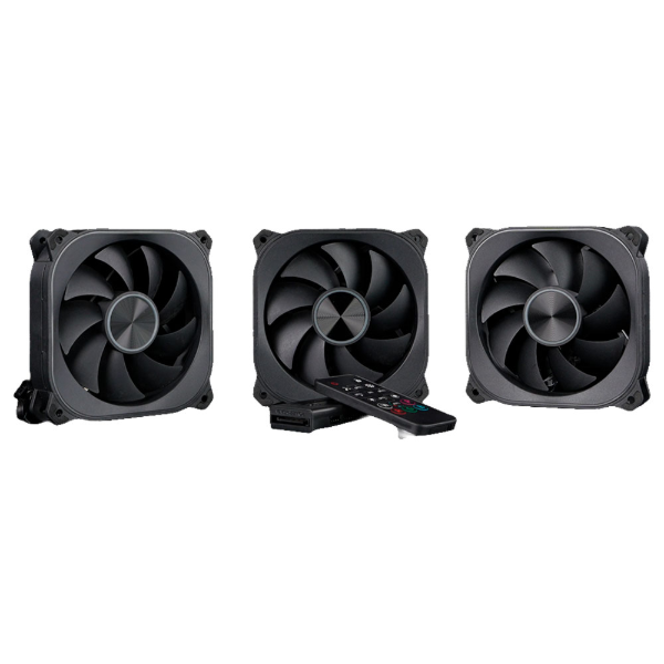 Imagem de KIT COOLER AERION ARGB VEIL S FAN100 PRETO 120MM