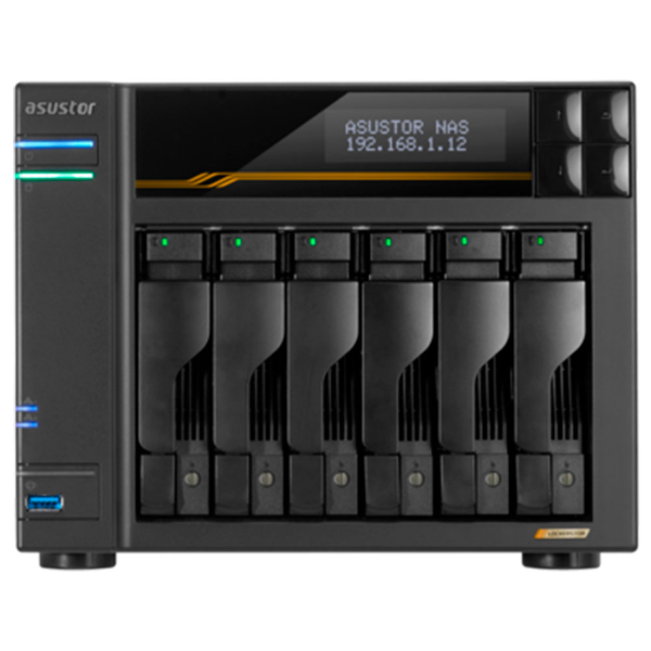 Imagem de kit Storage NAS ASUSTOR AS6806T-BR  6 baias - HD Seagate IronWolf NAS — 12 TB