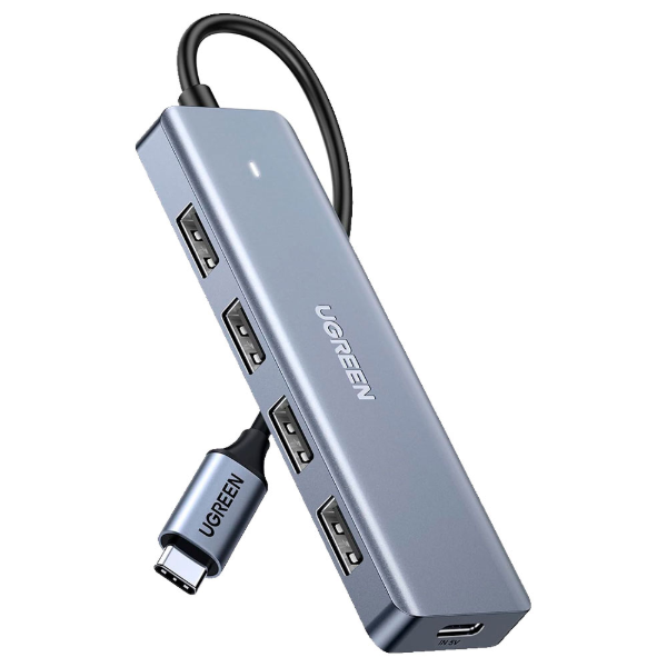 Imagem de HUB USB UGREEN USB-C PARA 4 PORTAS USB-A E 1 PORTA USB-C DE 10W - CM219