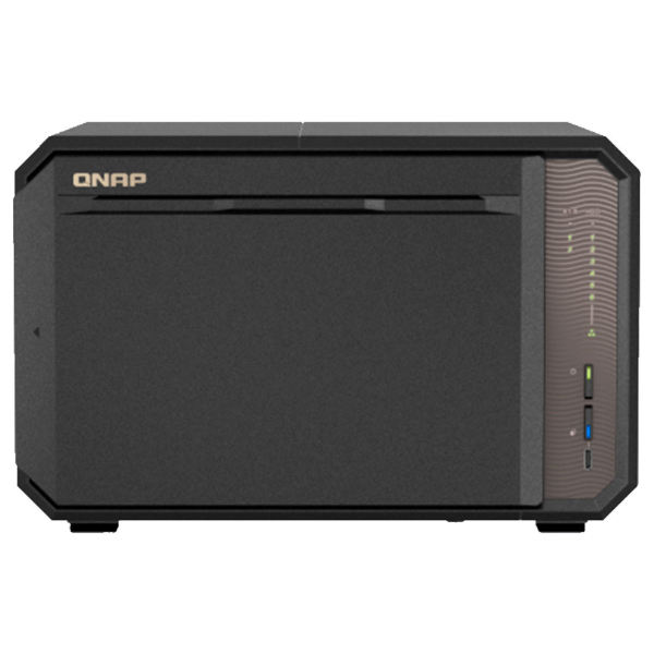 Imagem de STORAGE NAS QNAP 6 BAIAS INTEL N150 2 PORTAS 2.5GB - TS-H865-8G